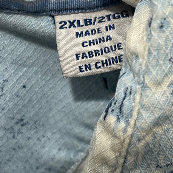 Tommy Bahama 100% Silk Hibiscus Heights Scandia Blue Hawaiian Short Sleeve Shirt - Picture 3 of 7